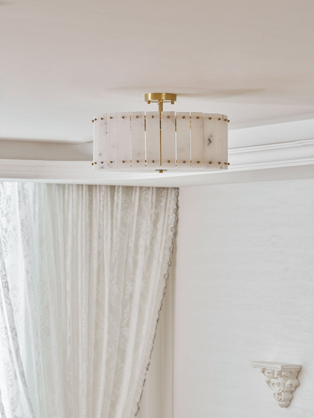 Aurelia Alabaster Ring Ceiling Lamp