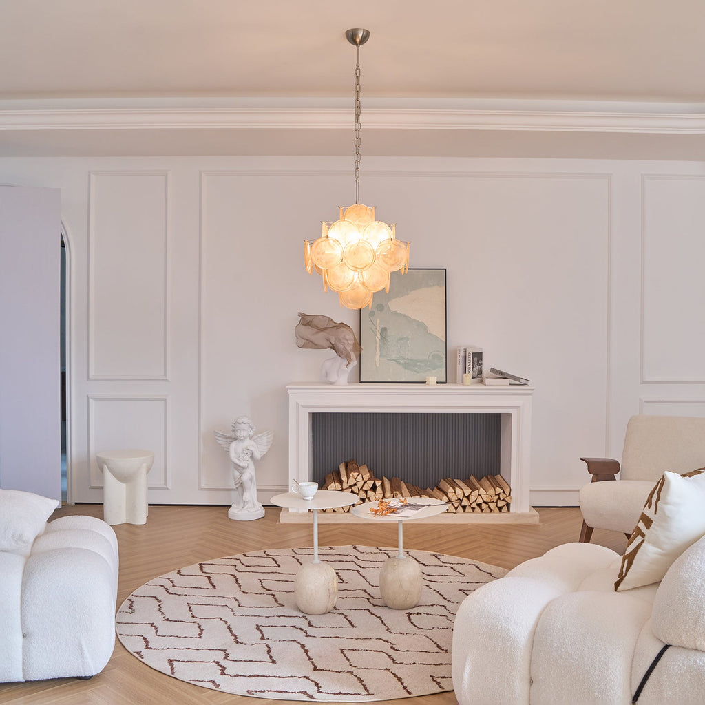 Aurelia Apricot Murano Glass Chandelier