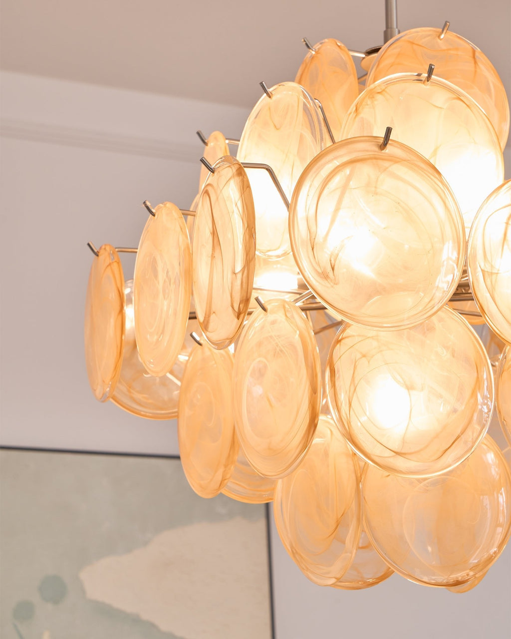 Aurelia Apricot Murano Glass Chandelier