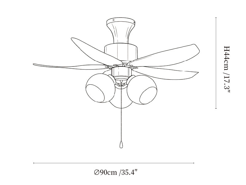 Aurelia Blossom Ceiling Fan Light