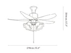 Aurelia Blossom Ceiling Fan Light
