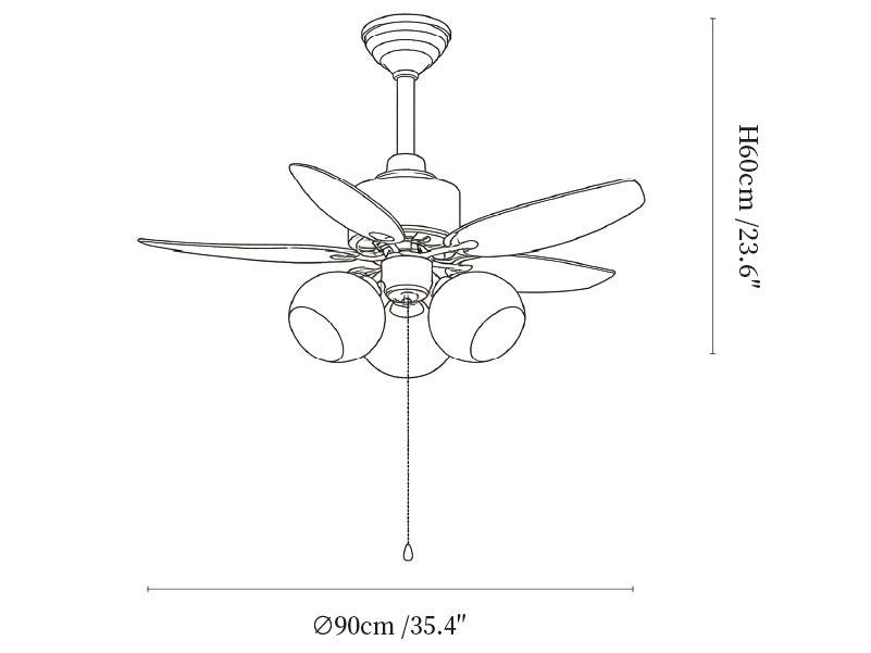 Aurelia Blossom Ceiling Fan Light