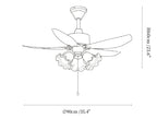 Aurelia Blossom Ceiling Fan Light