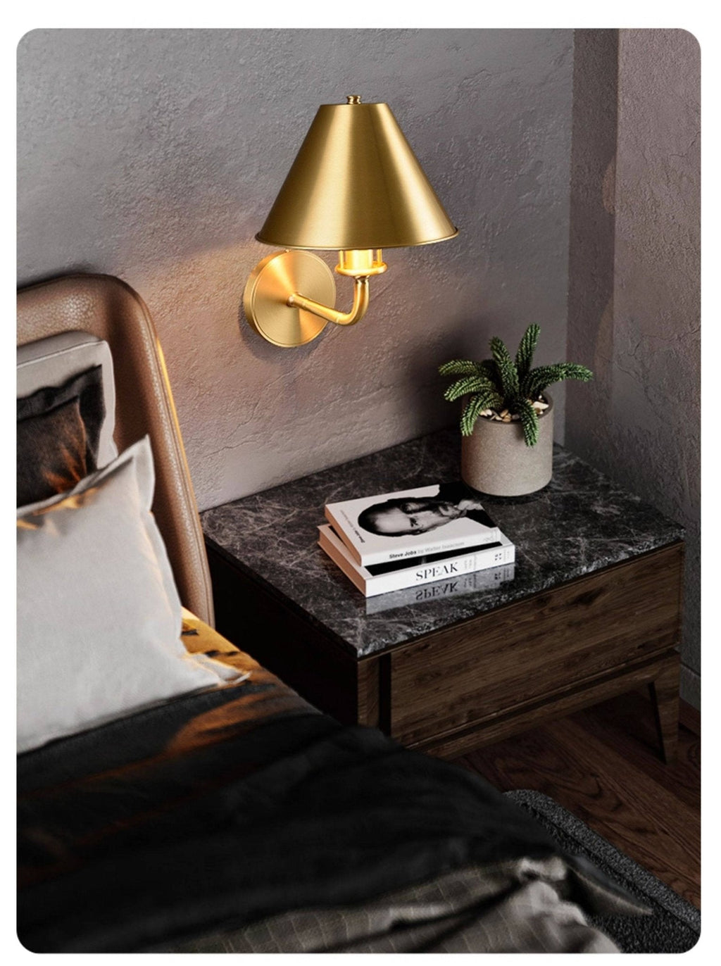 Aurelia Brass Wall Sconce