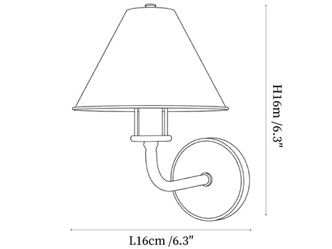 Aurelia Brass Wall Sconce