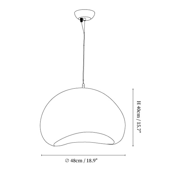 Aurelia Cloud Resin Pendant Light