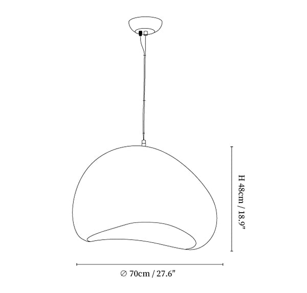 Aurelia Cloud Resin Pendant Light