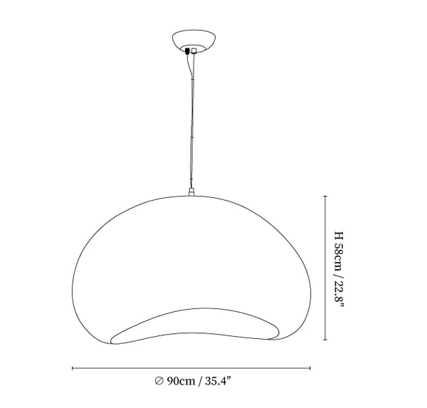Aurelia Cloud Resin Pendant Light