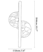 Aurelia Dual Disc Alabaster Sconce