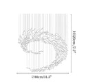 Aurelia Glass Leaf Chandelier