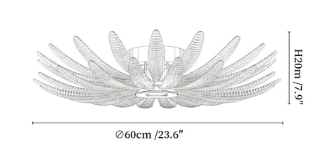 Aurelia Glass Petal Ceiling Light