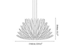 Aurelia Glass Petal Chandelier