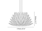 Aurelia Glass Petal Chandelier