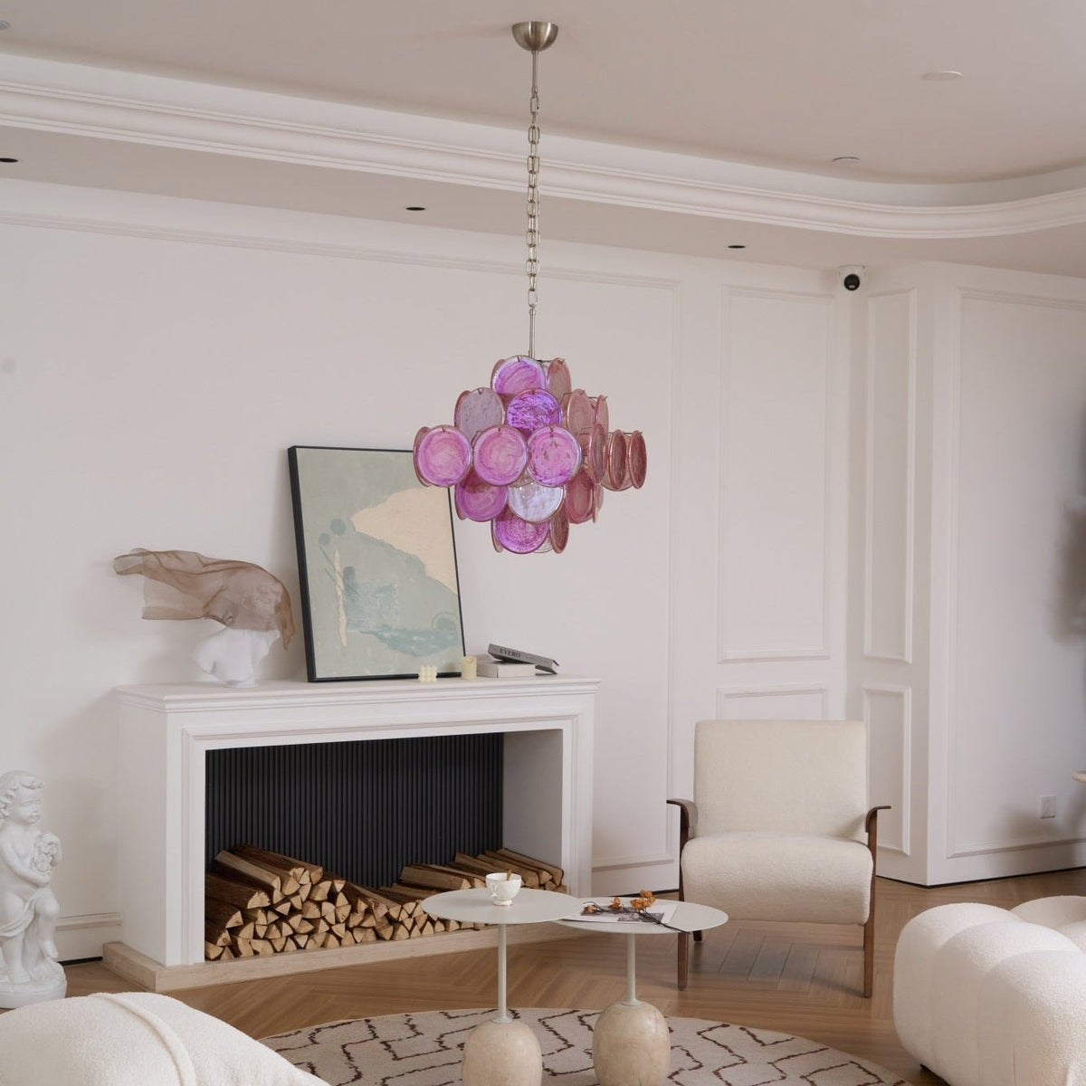 Aurelia Pink Murano Glass Chandelier