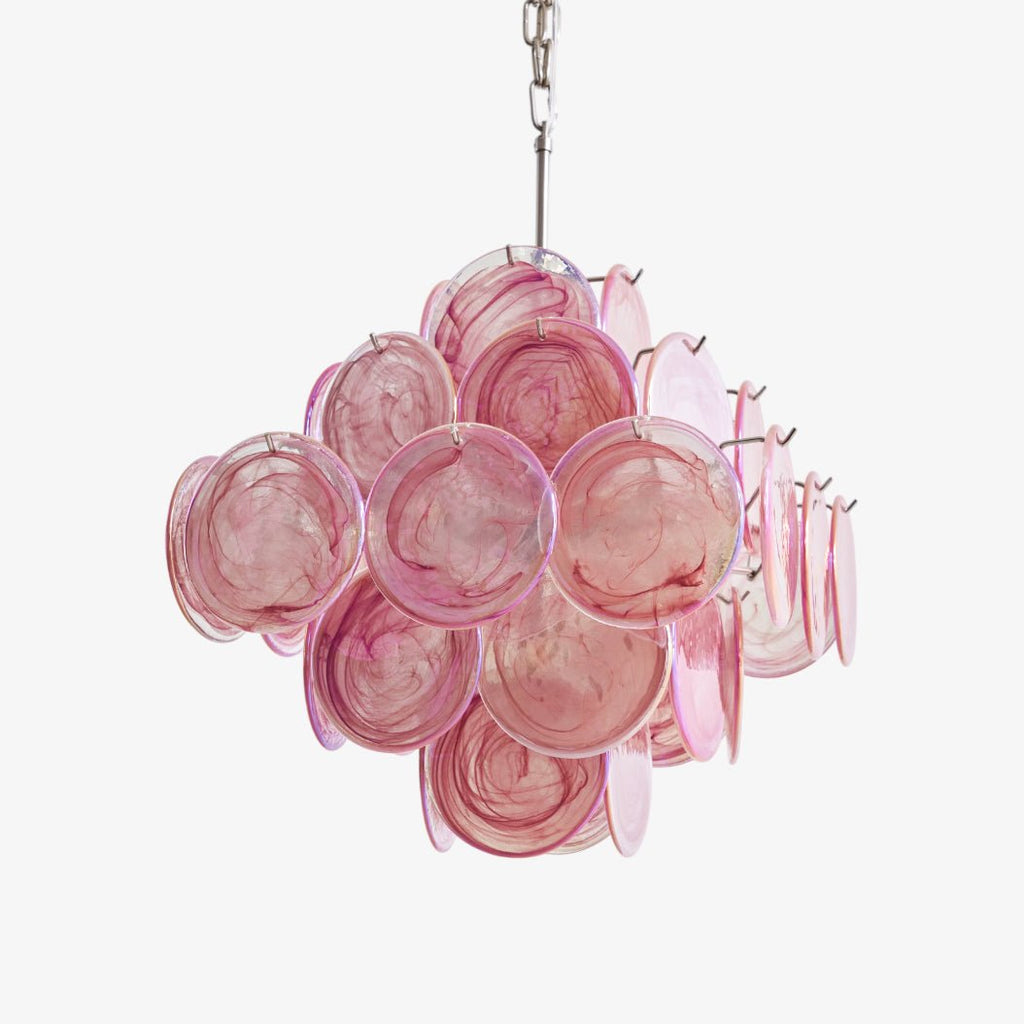 Aurelia Pink Murano Glass Chandelier