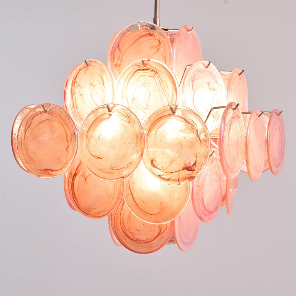 Aurelia Pink Murano Glass Chandelier