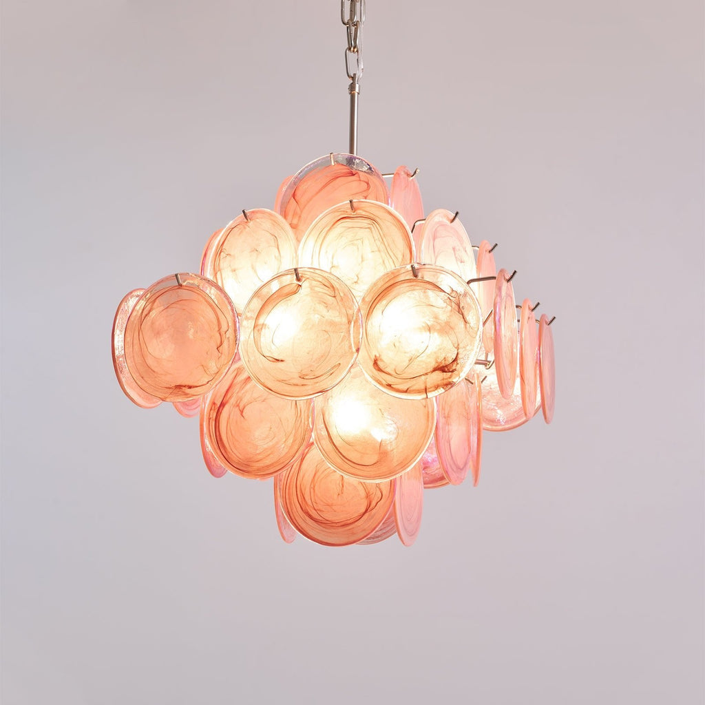 Aurelia Pink Murano Glass Chandelier