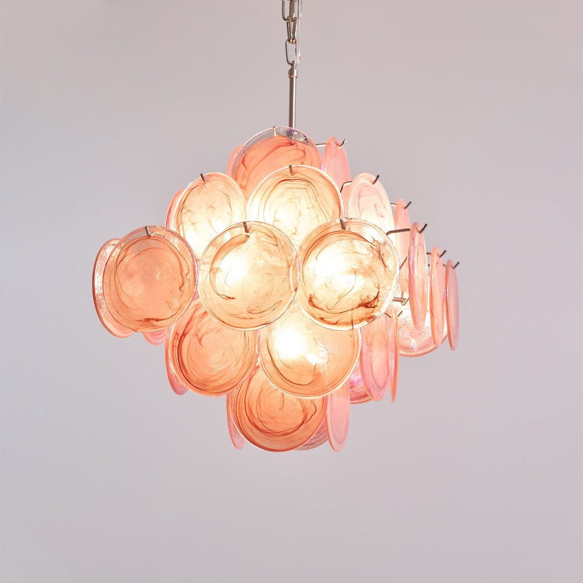 Aurelia Pink Murano Glass Chandelier