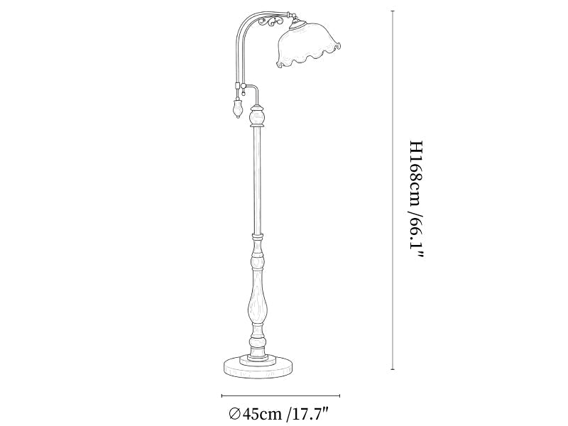 Aurelia Scroll Floor Lamp
