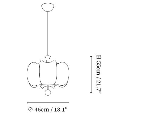 Silk Gourd Pendant Light
