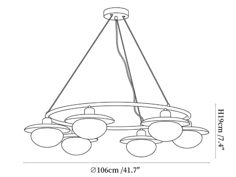 Aurelin Halo Chandelier