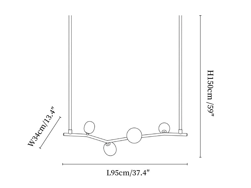 Aureline Alabaster Branch Chandelier