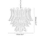 Aurelium Cascade Glass Chandelier