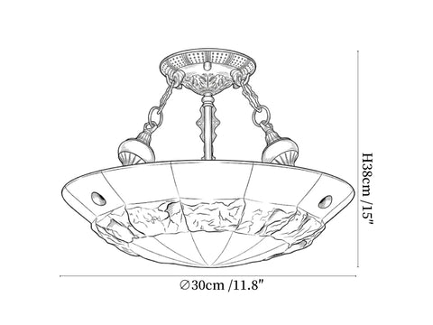 Aureon Alabaster Ceiling Light