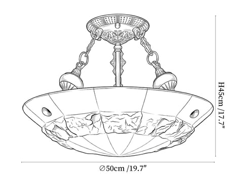 Aureon Alabaster Ceiling Light