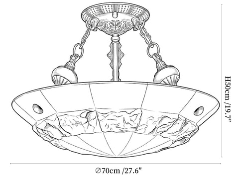 Aureon Alabaster Ceiling Light