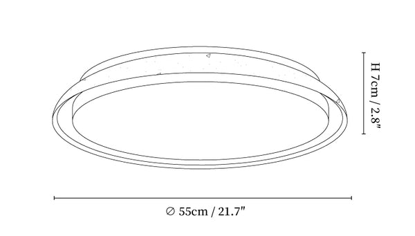 Aureum Edge Ceiling Light