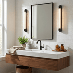 Aurevane Ribbed Glass Wall Sconce
