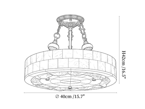 Aurevia Alabaster Chandelier