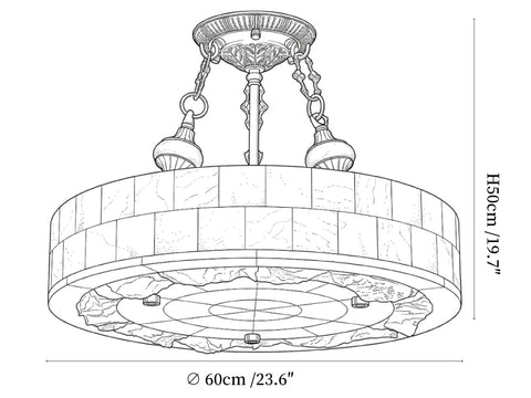 Aurevia Alabaster Chandelier
