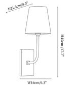 Aurevia Alabaster Tapered Shade Wall Sconce