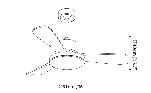 Aurevo Ceiling Fan Light