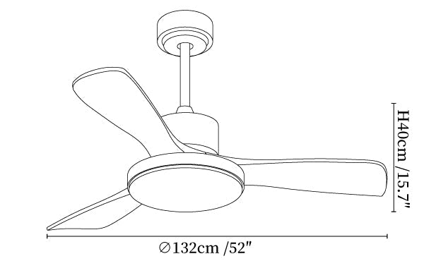 Aurevo Ceiling Fan Light