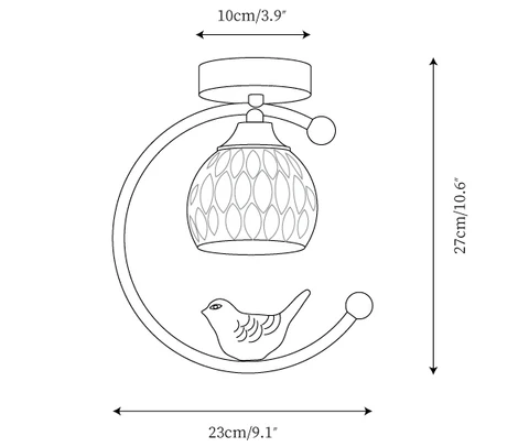 Auri Bird Ceiling Light