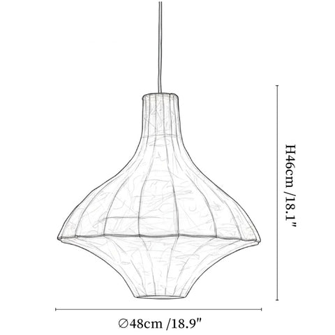 Aurielle Silk Pavilion Pendant Lamp