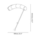 Aurora Gradient Arc Wall Sconce