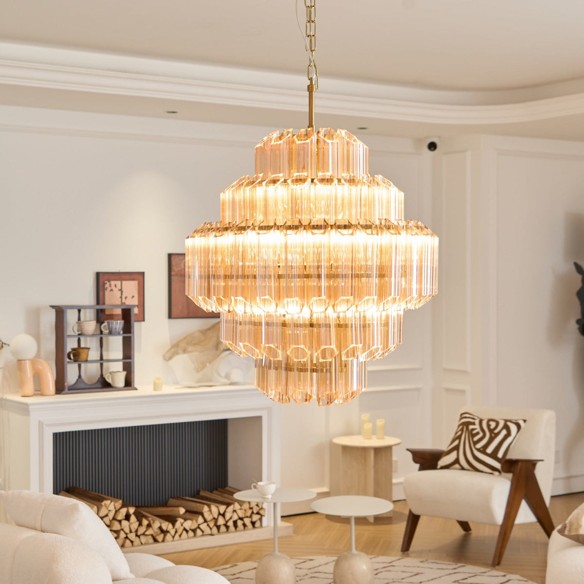 Aurum Cascade Murano Chandelier