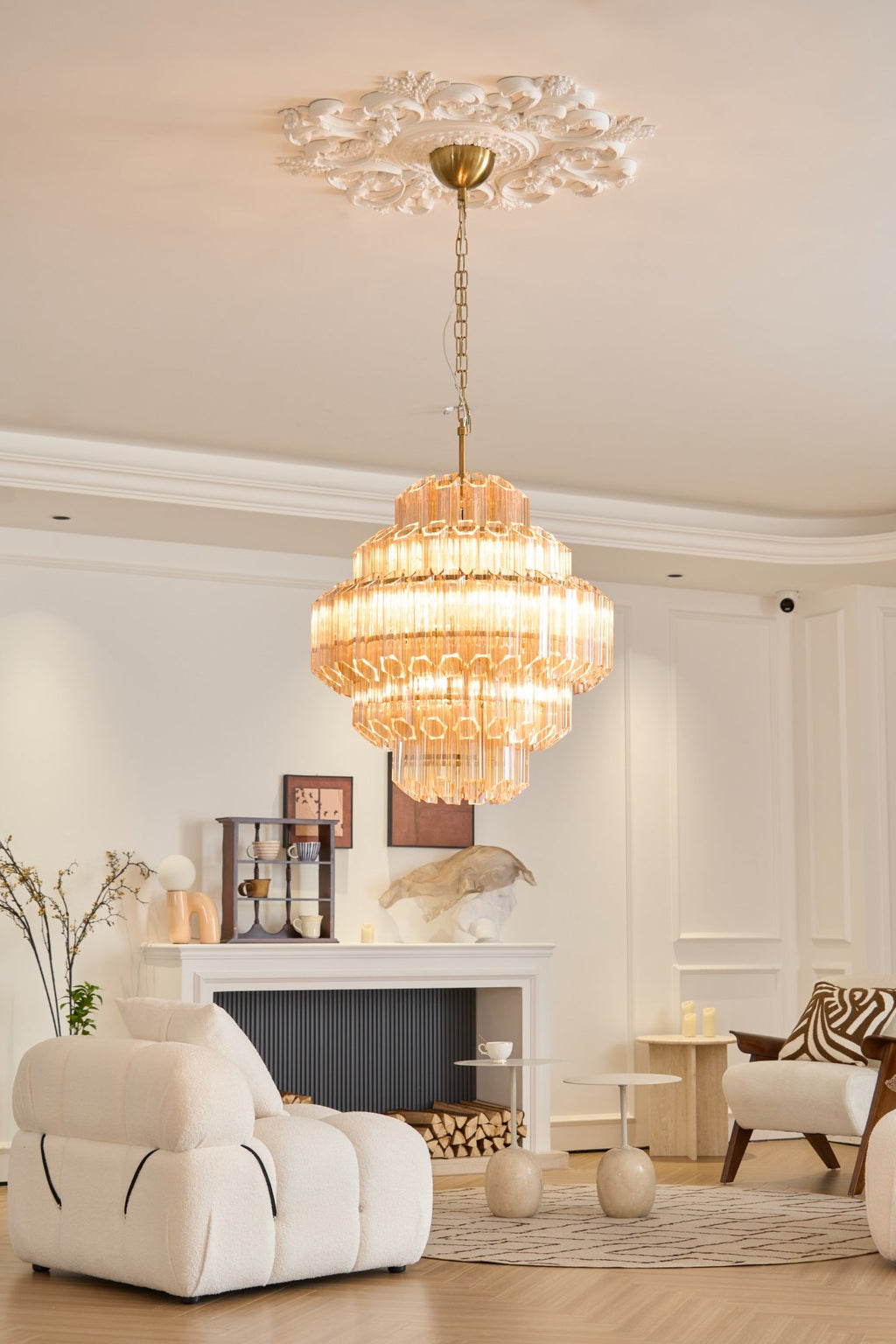 Aurum Cascade Murano Chandelier