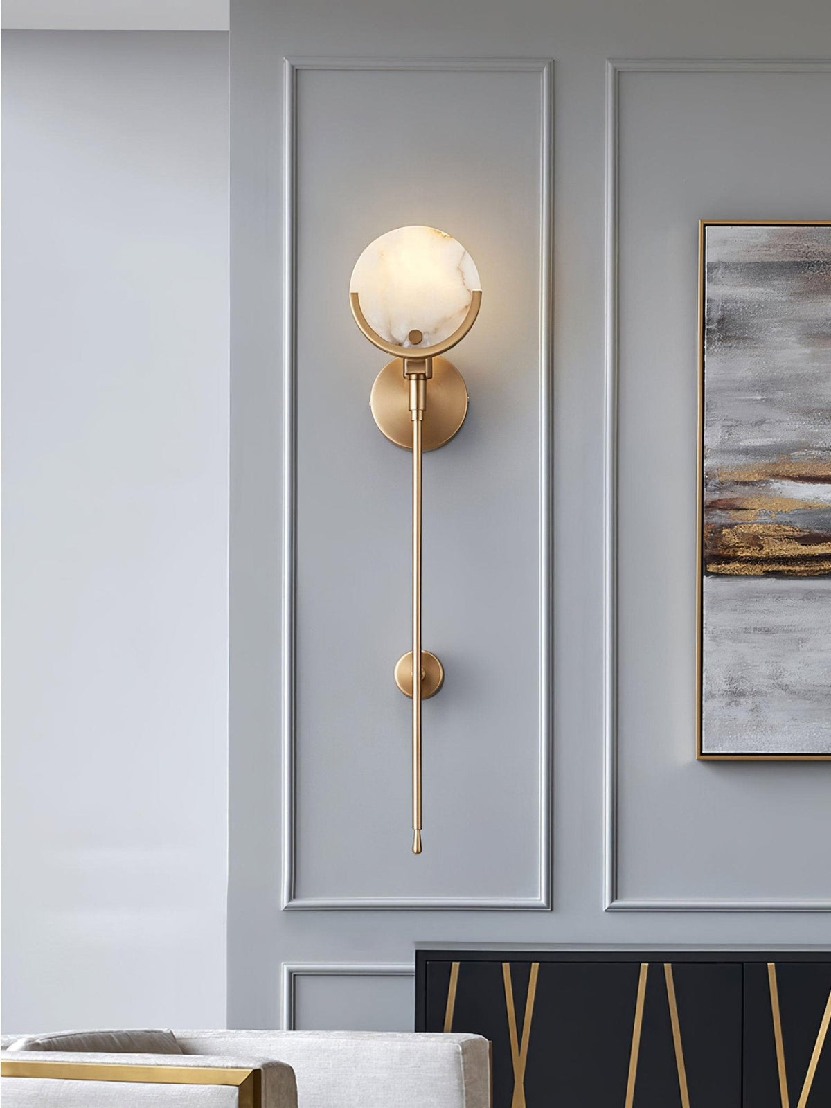 Ava Brass Wall Lamp