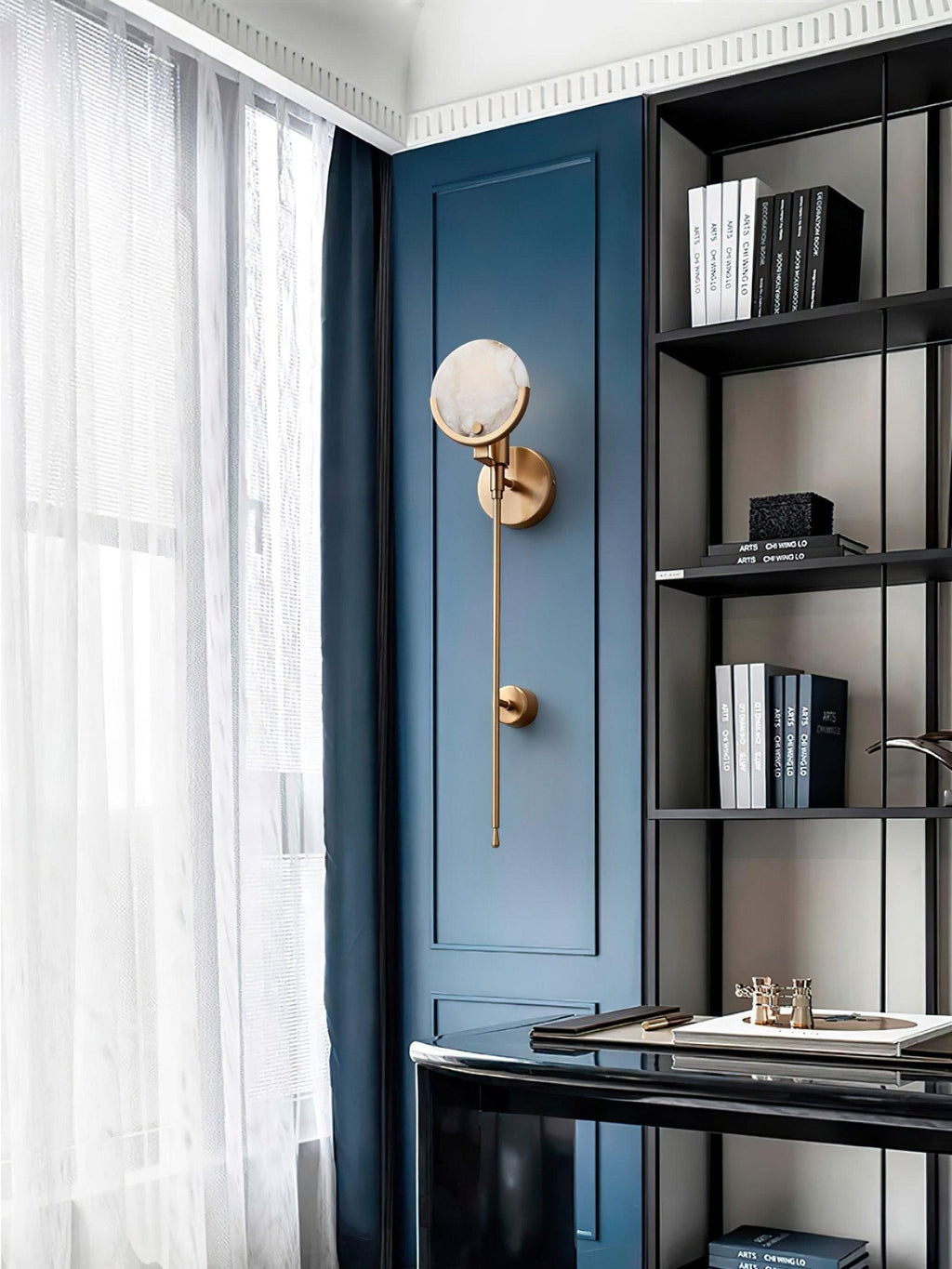 Ava Brass Wall Lamp