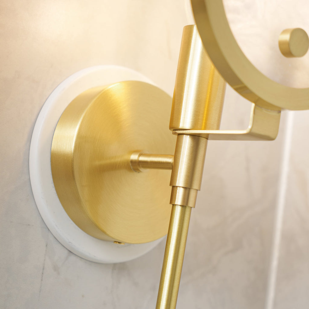 Ava Brass Wall Lamp