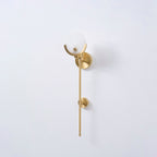Ava Brass Alabaster Wall Lamp