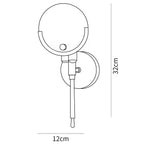 Ava Brass Alabaster Wall Lamp