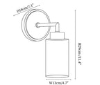 Avelin Alabaster Cylinder Wall Sconce