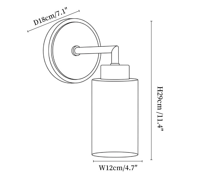 Avelin Alabaster Cylinder Wall Sconce