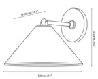 Aveline Alabaster Cone Wall Sconce